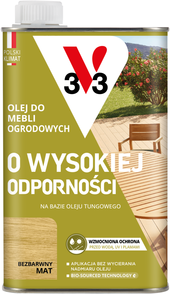 Olej do mebli ogrodowych o wysokiej odporności